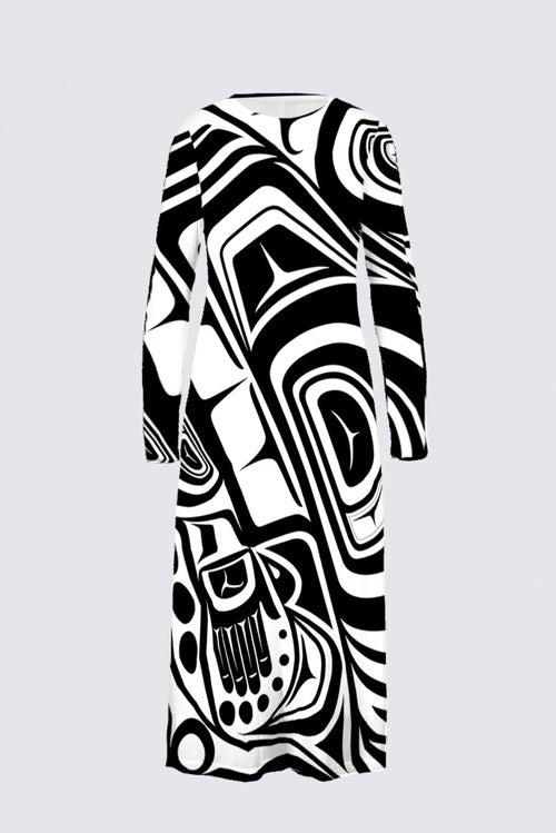 Knowing Black & White Dani-Maxi Dress - New Shape!