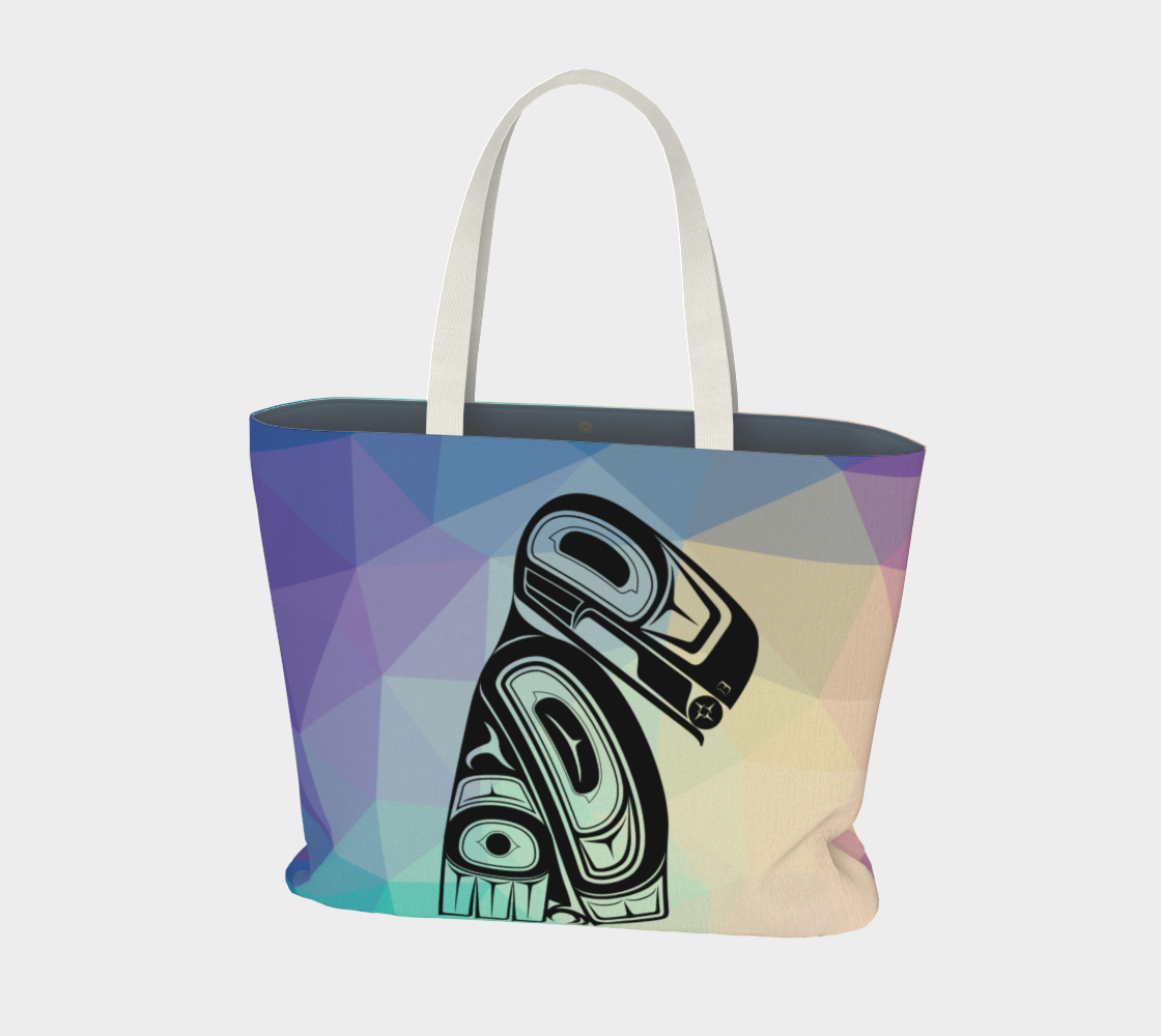 Raven Geo Large Tote