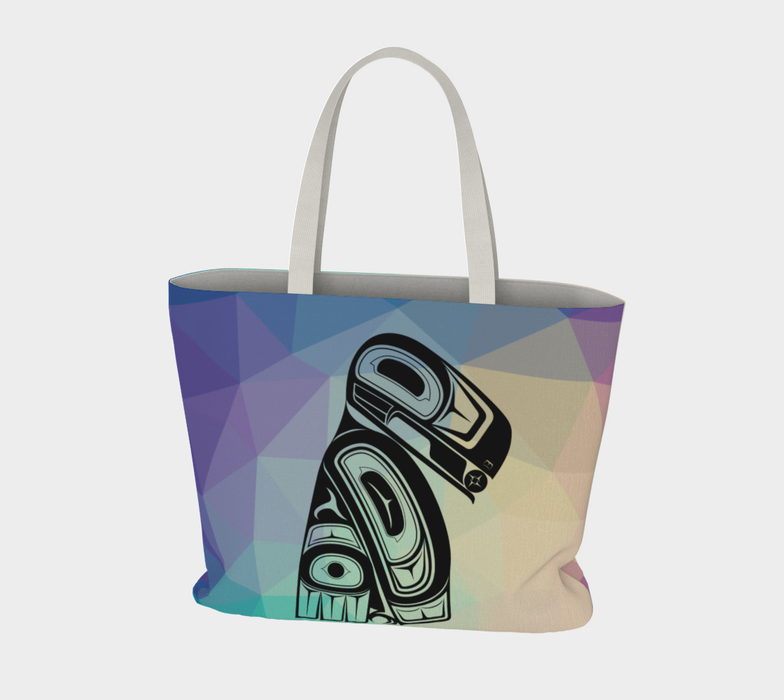 Raven Geo Large Tote