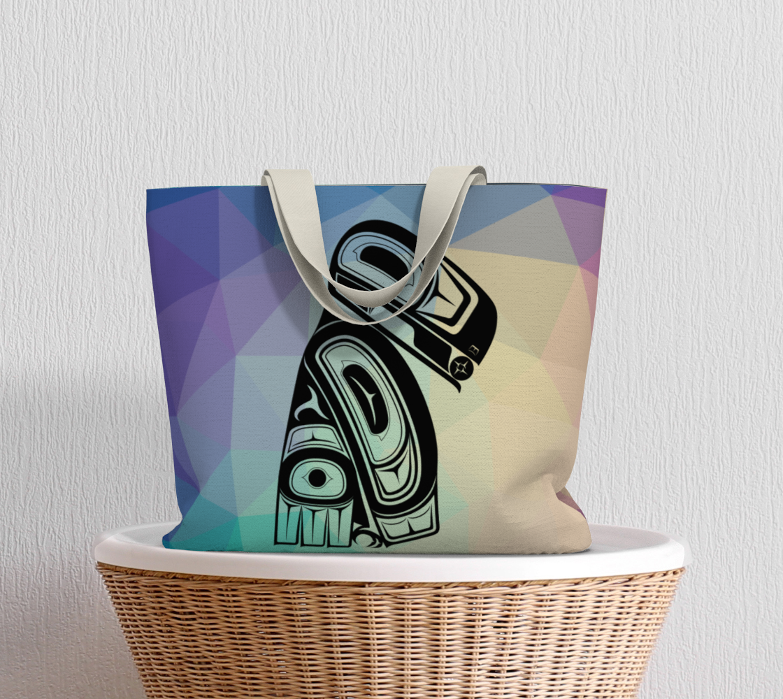 Raven Geo Large Tote