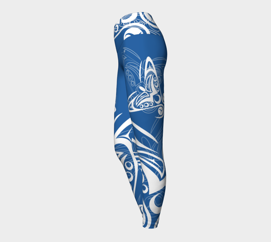 Yoga Legging - Butterfly by Shar Wilson - Medium