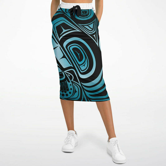 Athletic Long Pocket Skirt - Blue Zircon