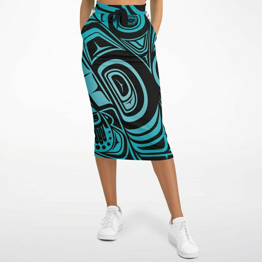 Athletic Long Pocket Skirt - Knowing V3 Water