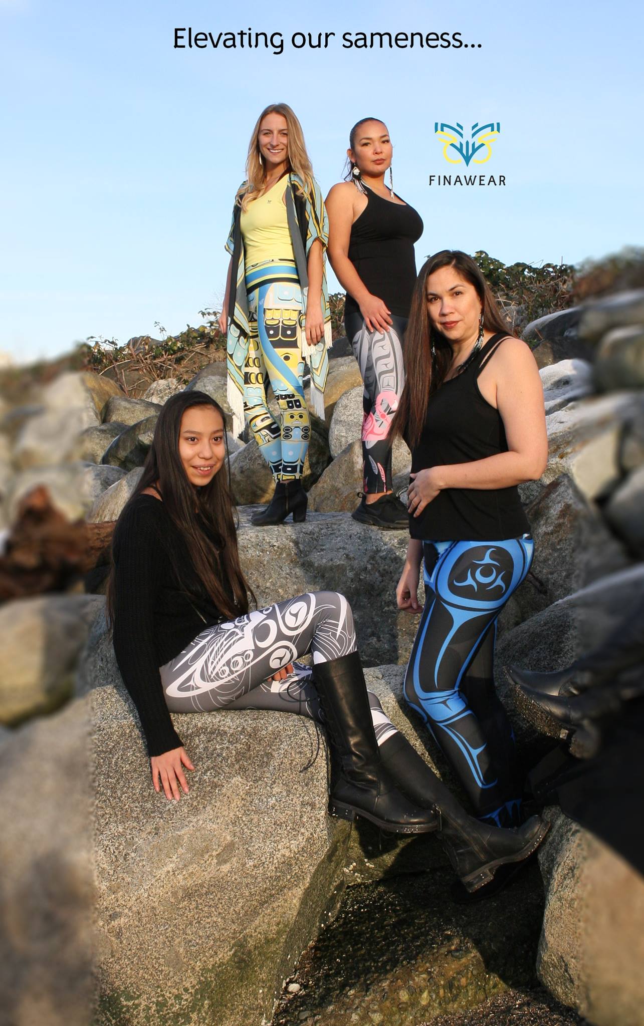 Yoga Legging - Killerwhale by Shar Wilson - X Large