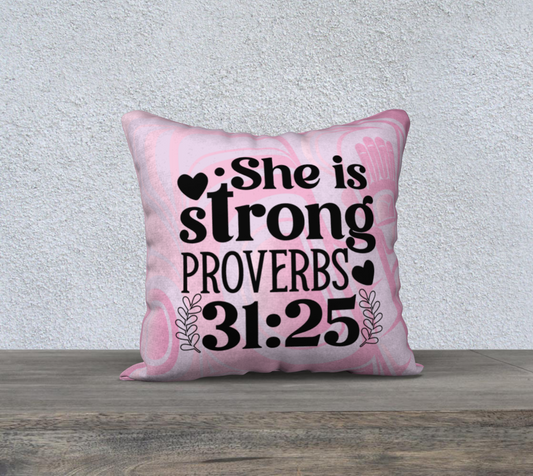 She is Strong 18x18