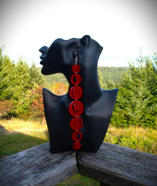 Grandmother Blood Moon Earrings