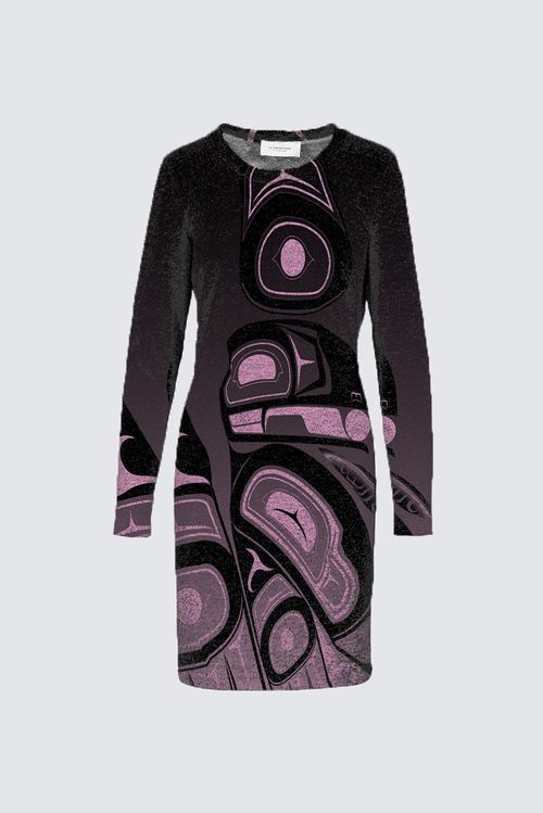 Raven Abstract Pink Sophy Dress