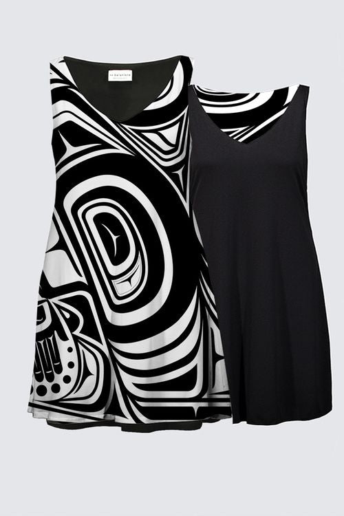 Knowing Black & White PS Xsi-yeen Reversible Dress