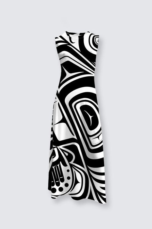 Knowing Black & White Lena-Maxi Dress - New Shape!