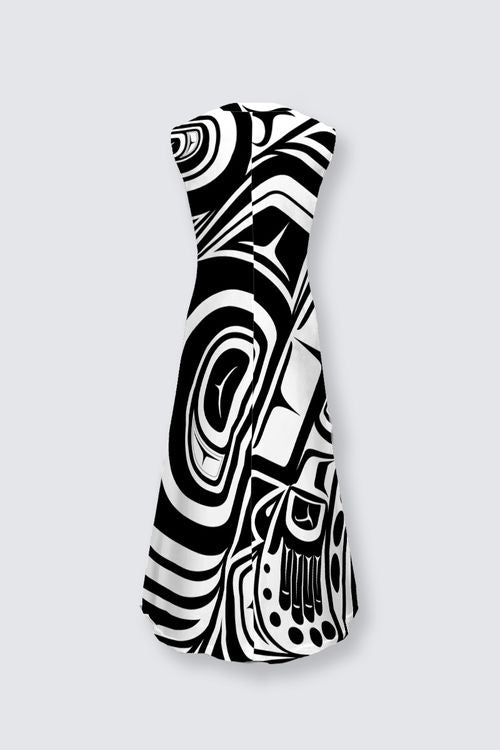 Knowing Black & White Lena-Maxi Dress - New Shape!