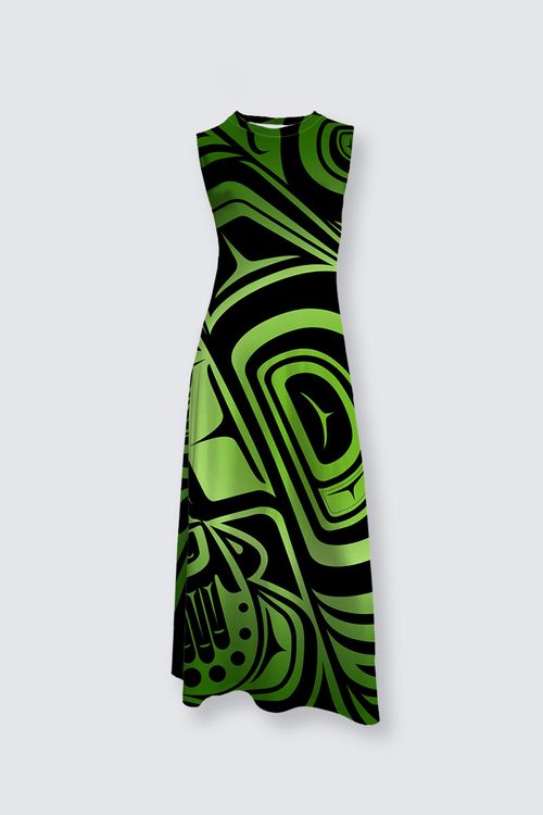 Knowing Skeena Green Lena-Maxi Dress - New Shape!