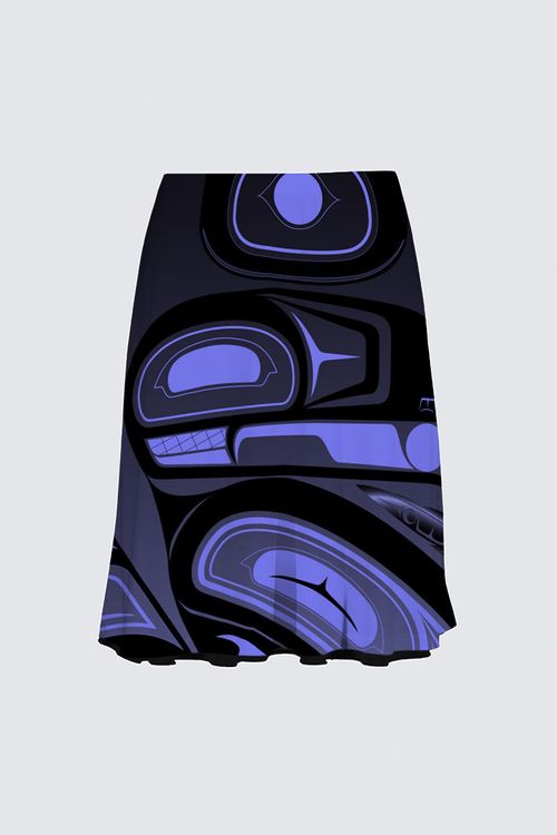 Raven Purple Traditional Xsi'yeen Skirt