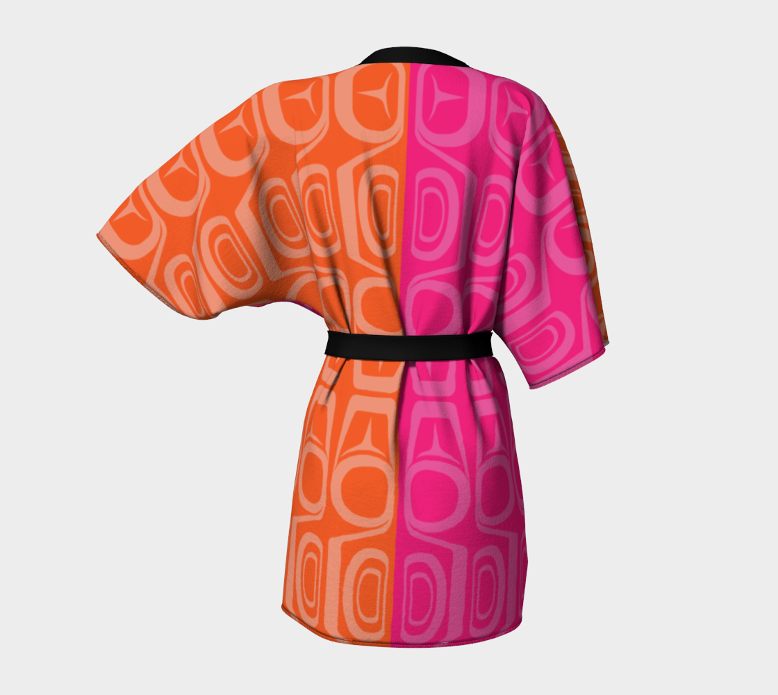 Form Orange Pink Robe