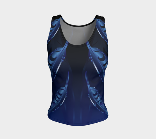 Feather 3D Blue Fit Tank Regular