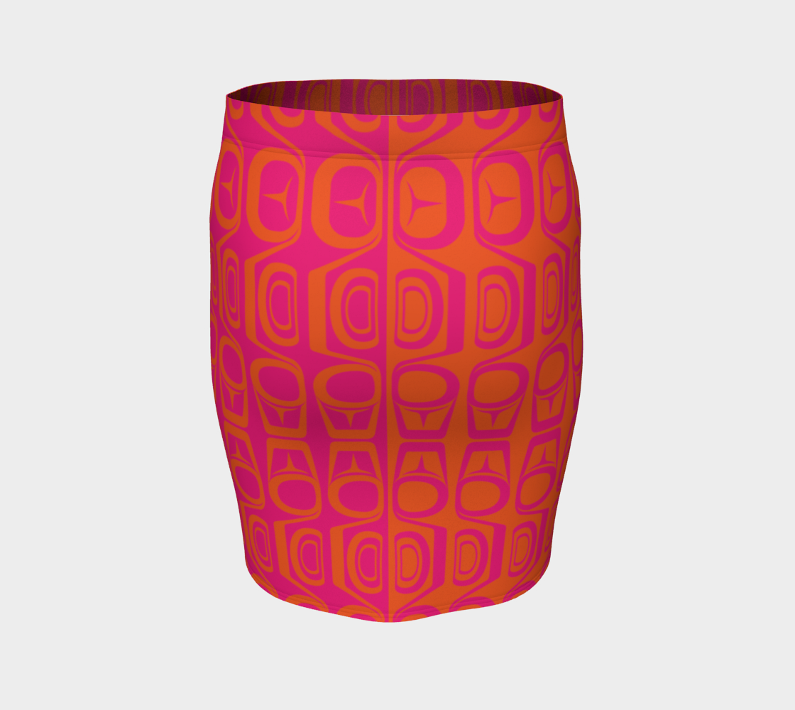 Form Orange Pink Fit Skirt