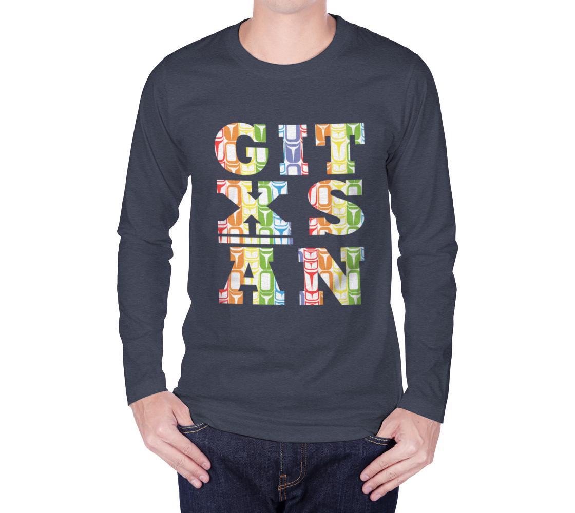 Gitxsan Rainbow Long Sleeve Unisex Tee