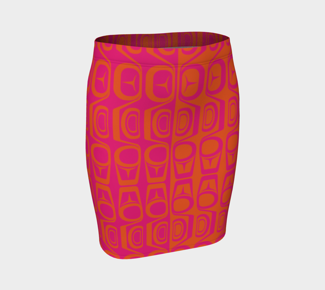 Form Orange Pink Fit Skirt