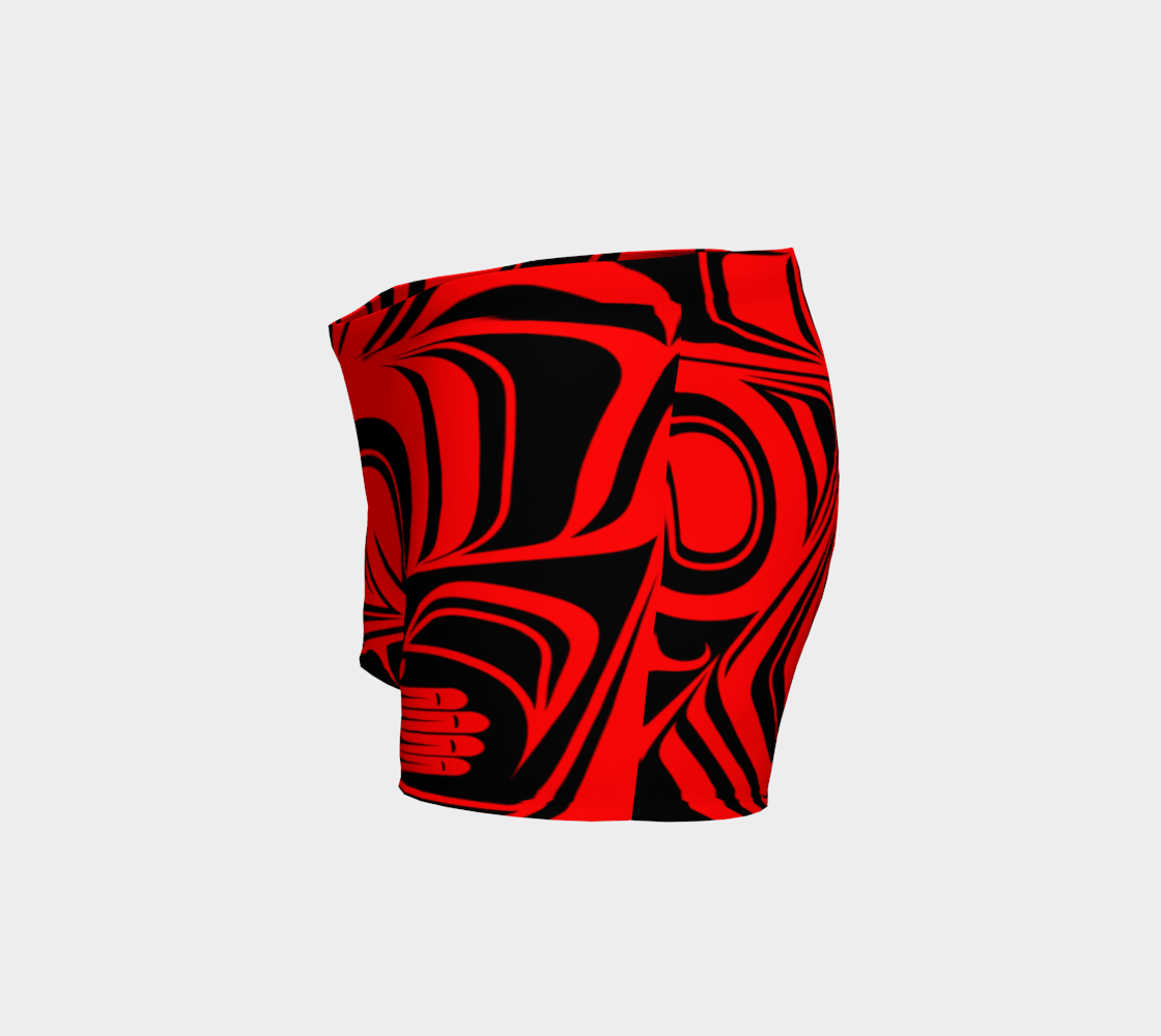 Abstract Red Shorts