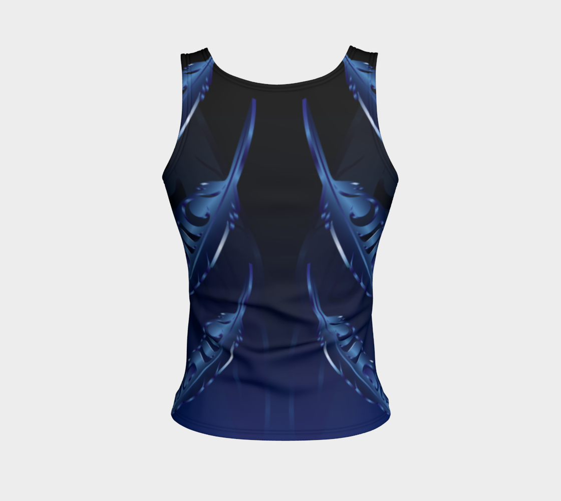 Feather 3D Blue Fit Tank Regular