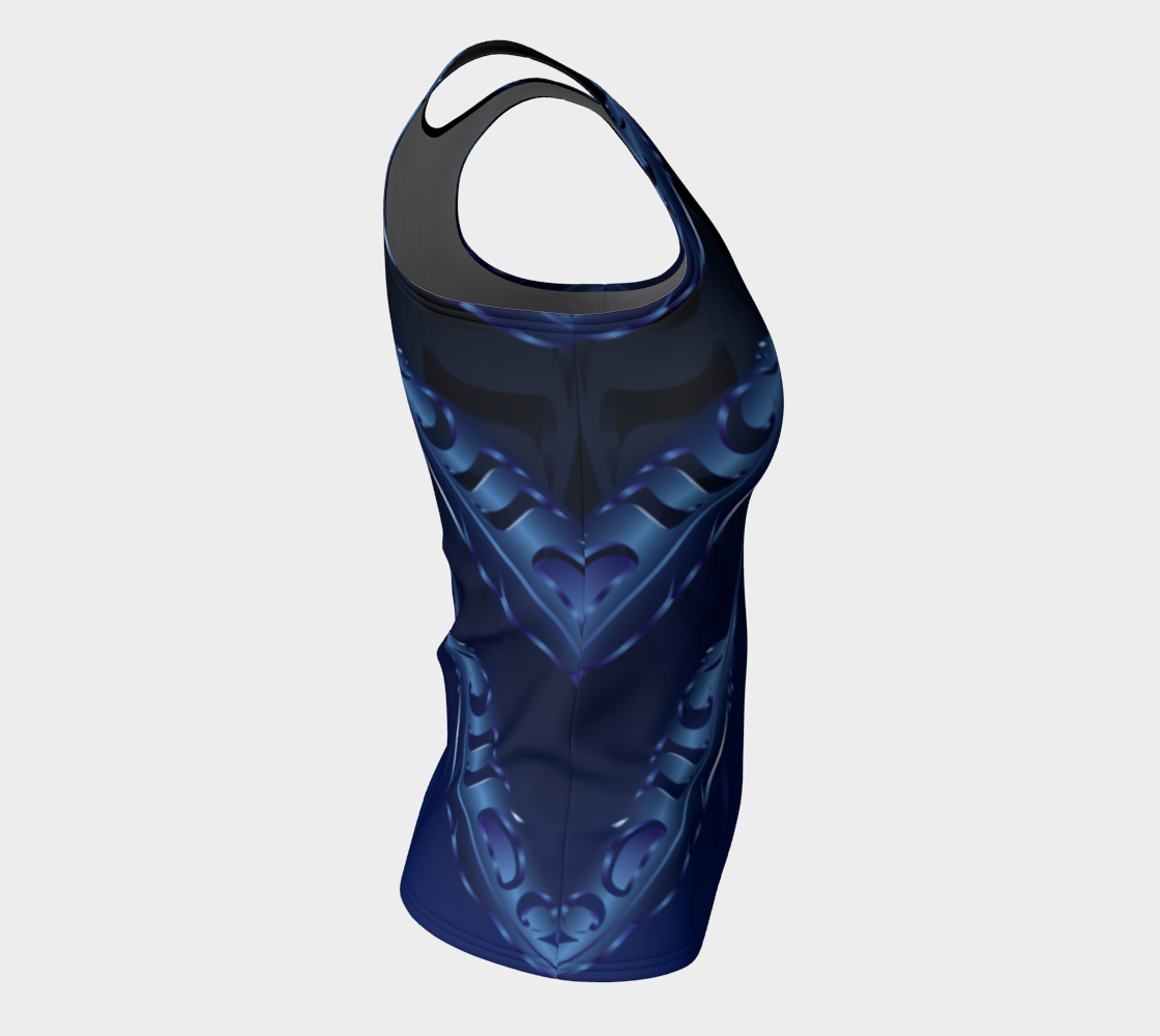 Feather 3D Blue Fit Tank Regular