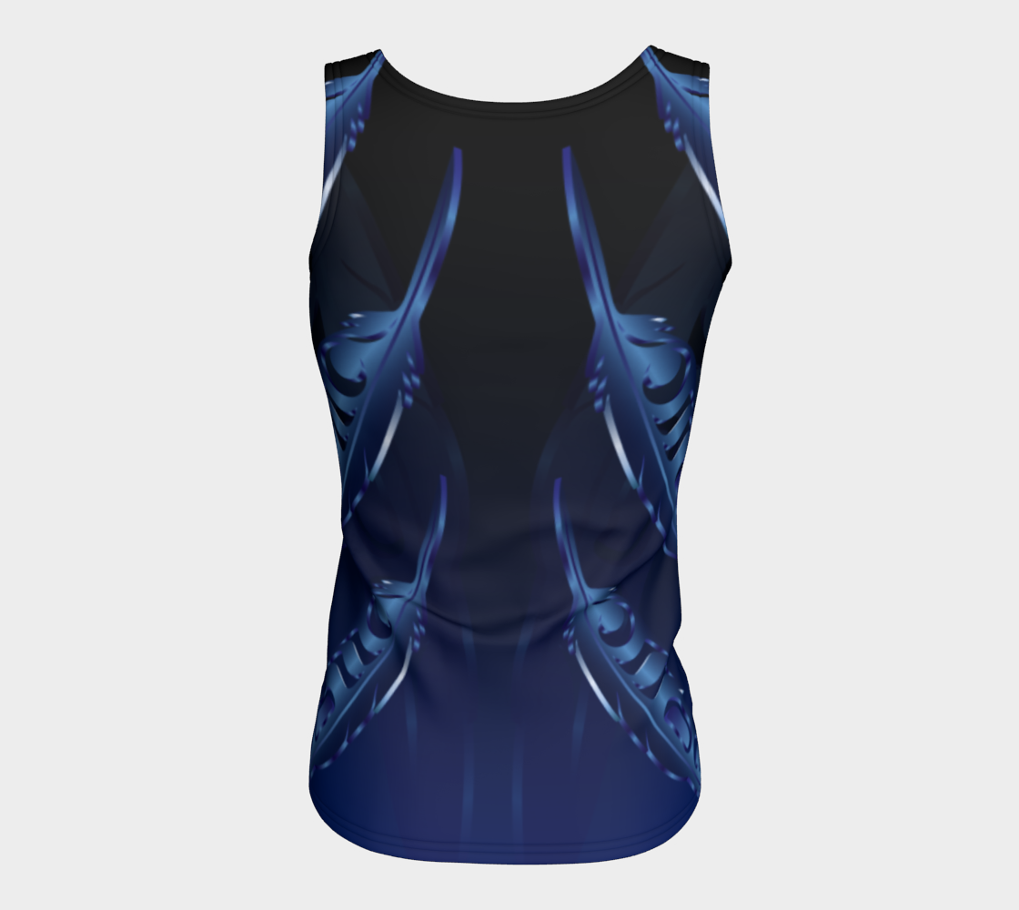 Feather 3D Blue Fit Tank Regular