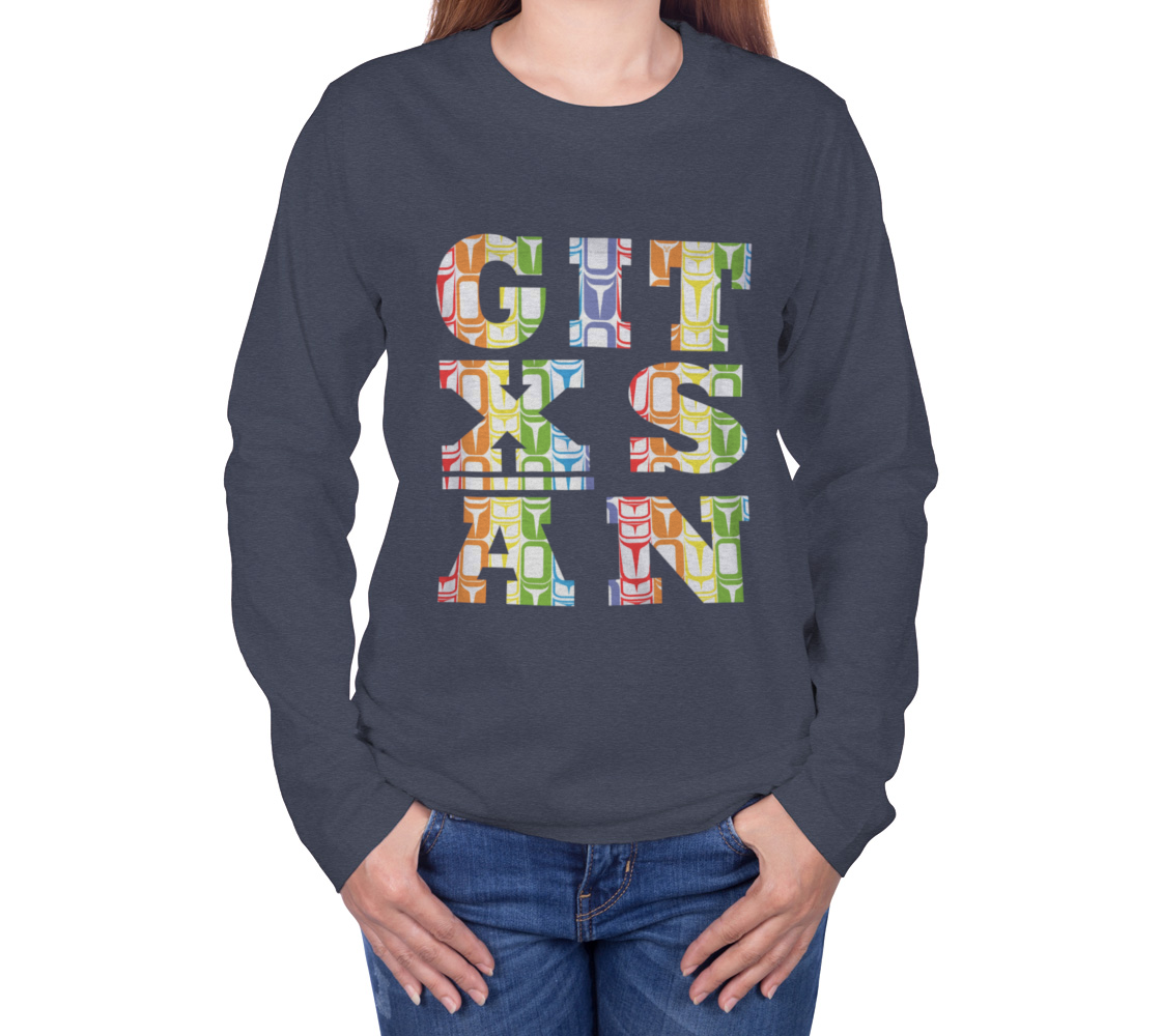 Gitxsan Rainbow Long Sleeve Unisex Tee