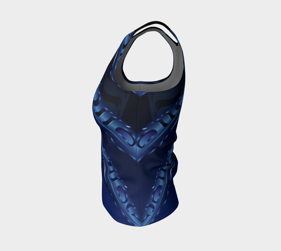 Feather 3D Blue Fit Tank Regular