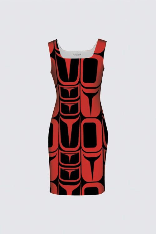 Form Red Aunty Dress