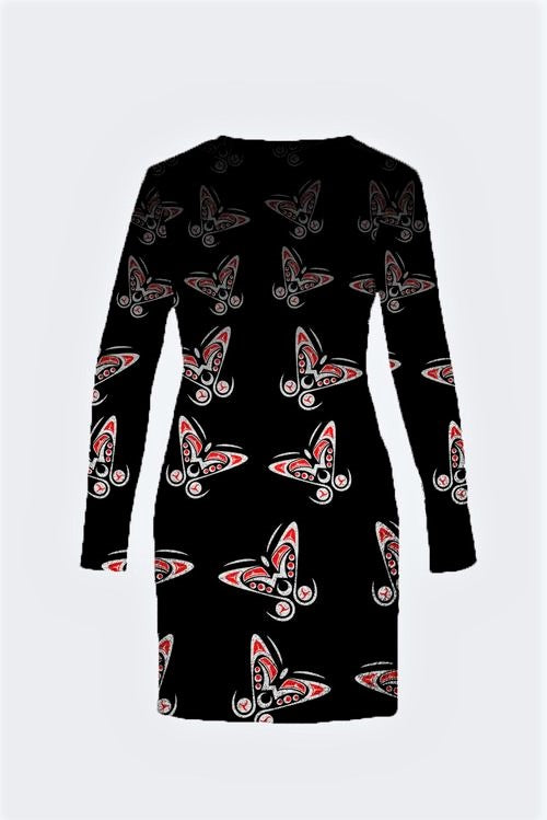 Butterflies on Black PS Sophy Dress