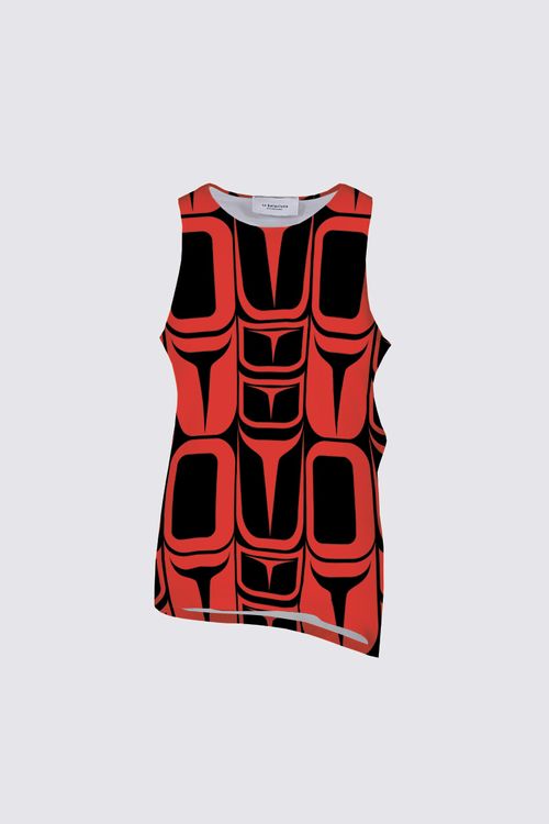 Form Red Knotted Tank Top