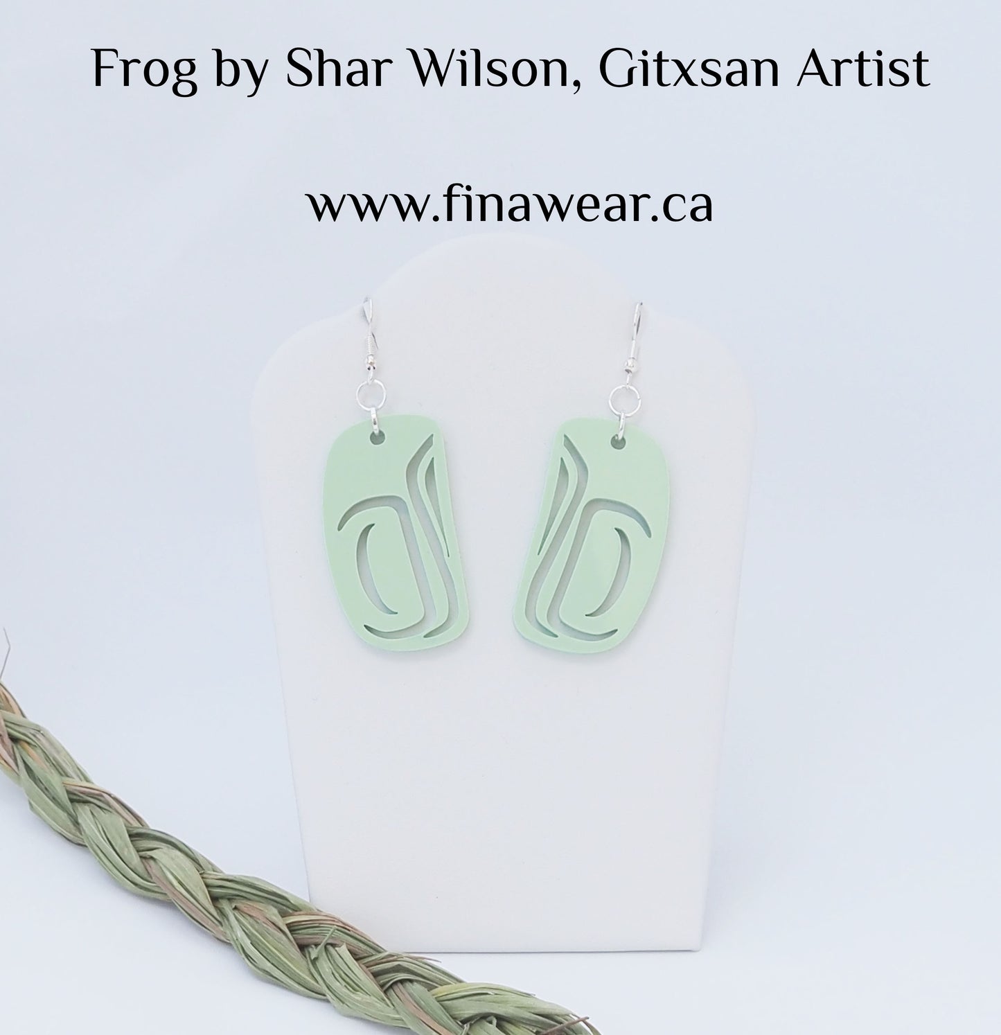 Frog Mint Green by Shar Wilson, Gitxsan Artist