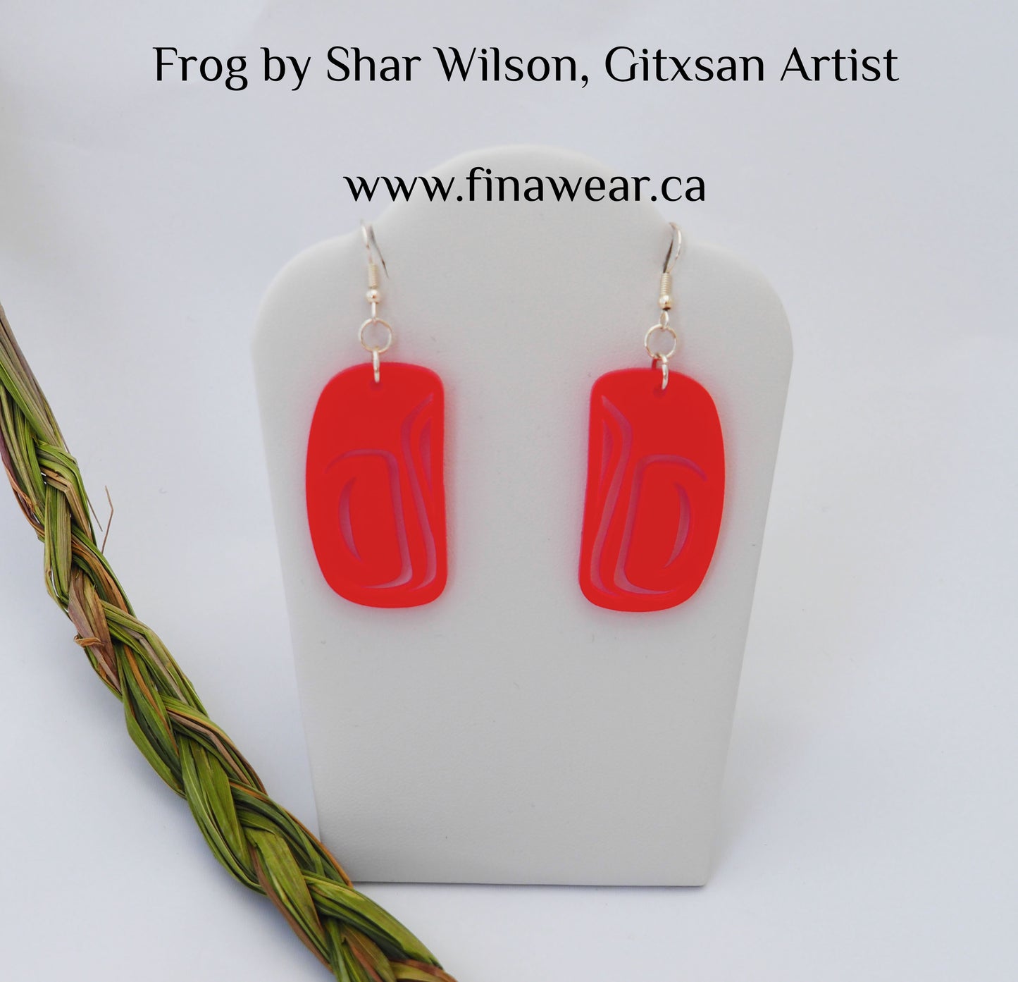 Frog Red by Shar Wilson, Gitxsan Artist