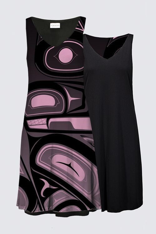 Raven Abstract Pink Xsi'yeen Dress