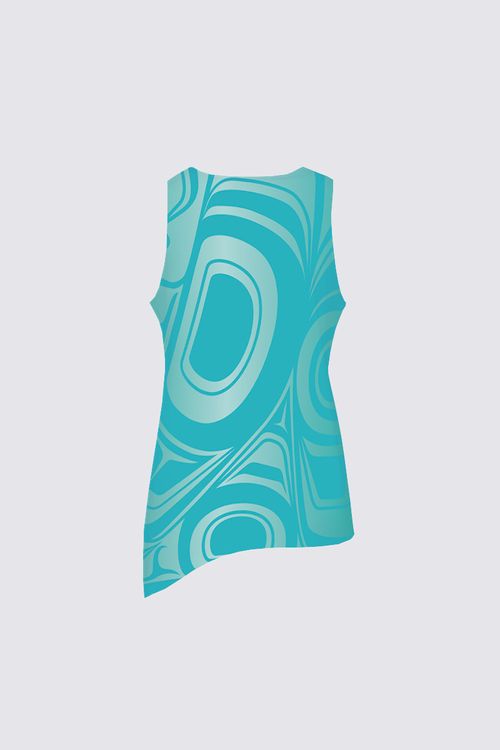 Knowing Teal Knotted Tank Top