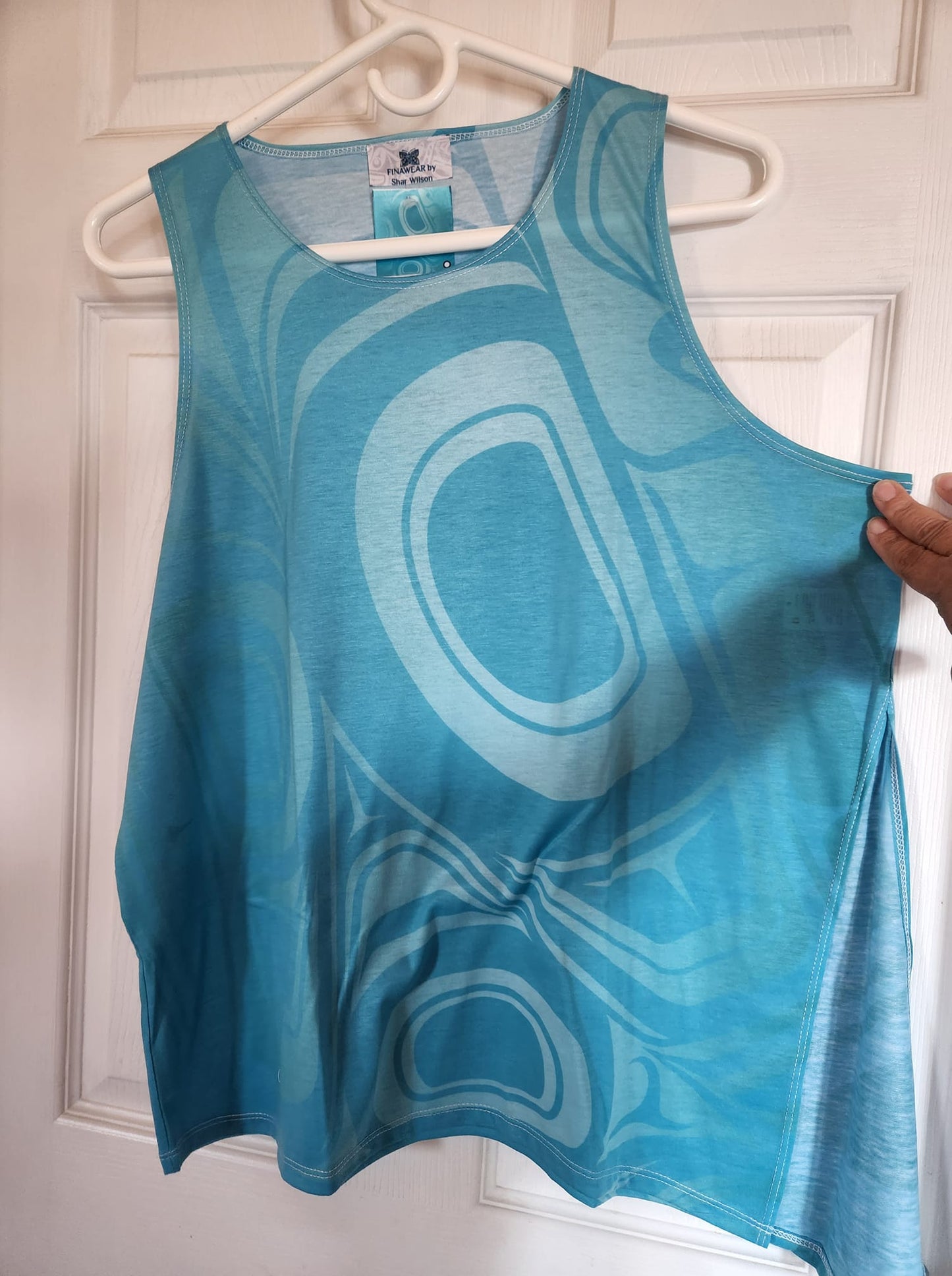 Knowing Teal Knotted Tank Top