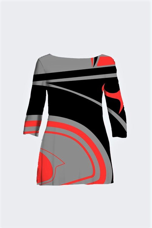 Raven Abstract Traditional PS Tunic