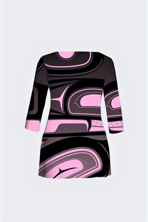 Raven Abstract Pink PS Tunic
