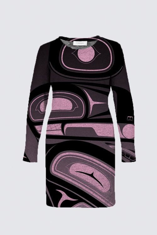 Raven Abstract Pink PS Sophy Dress