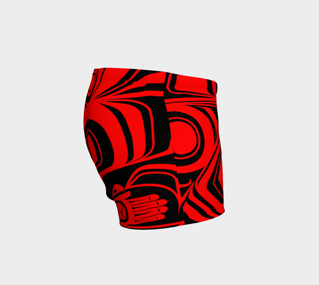 Abstract Red Shorts