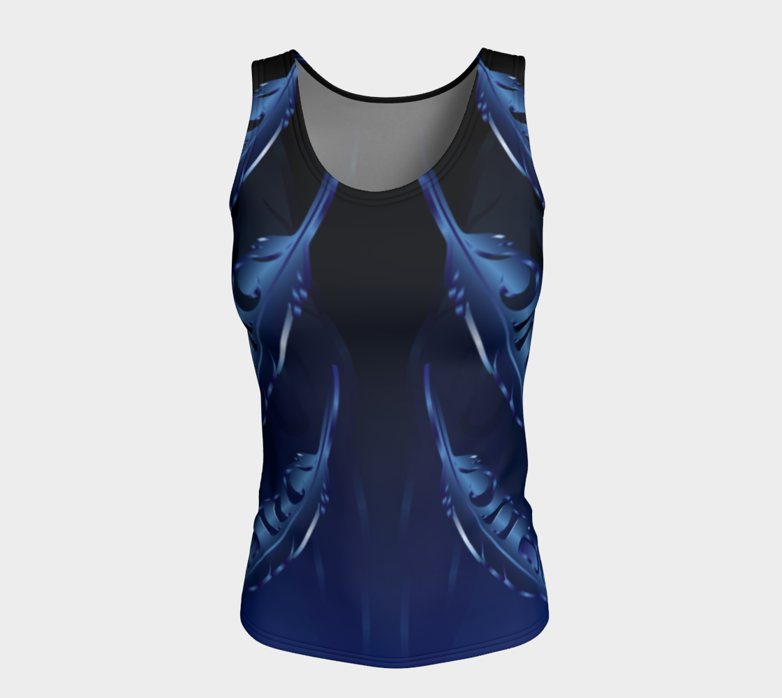 Feather 3D Blue Fit Tank Regular