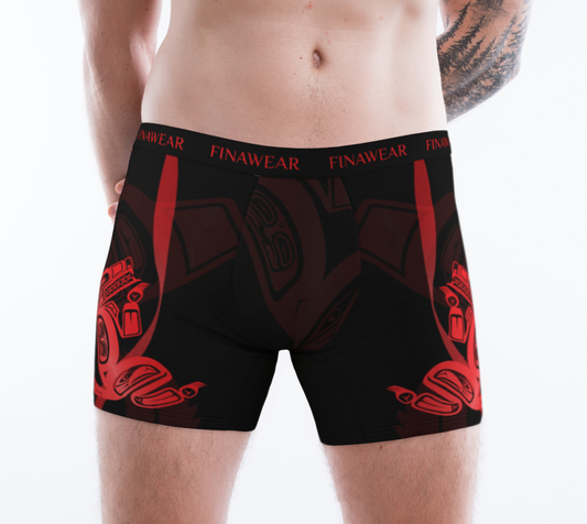 Wolf Red Men's Boxers