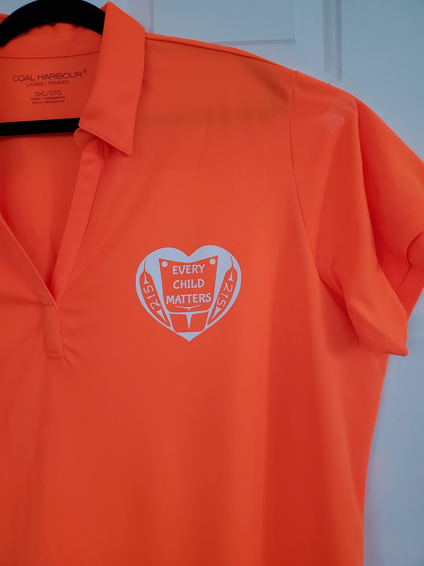 ECM Neon Orange Golf Shirt Ladies