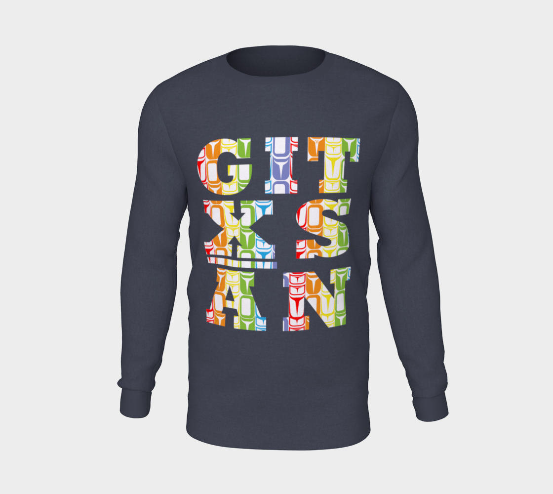 Gitxsan Rainbow Long Sleeve Unisex Tee