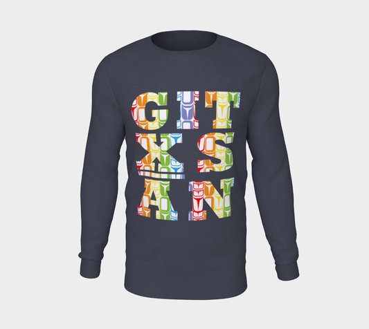 Gitxsan Rainbow Long Sleeve Unisex Tee