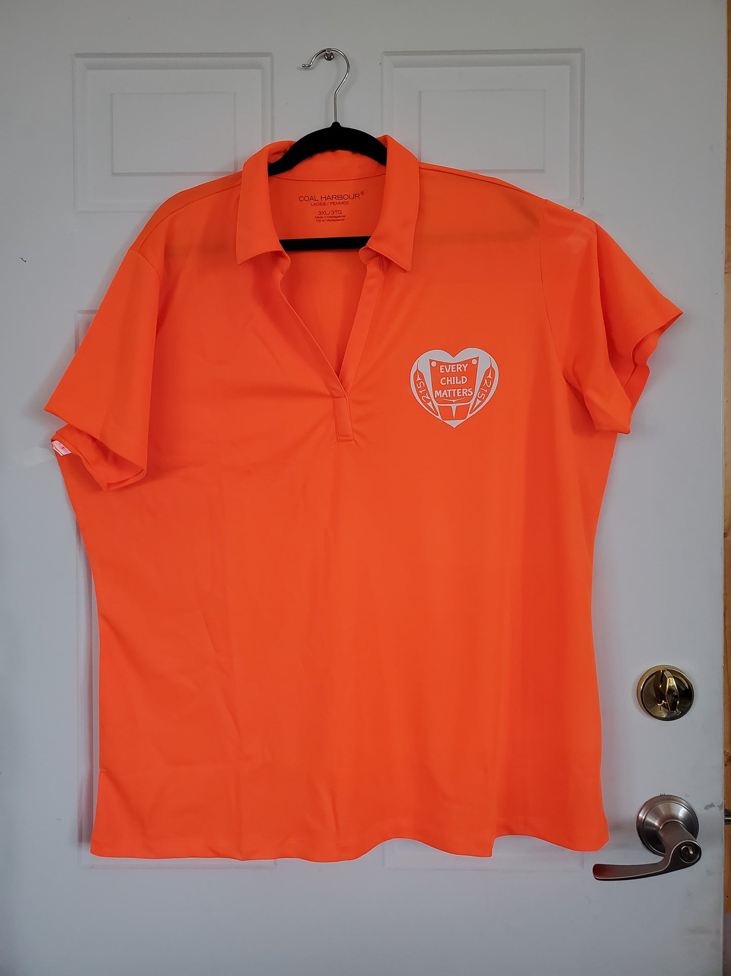 ECM Neon Orange Golf Shirt Ladies